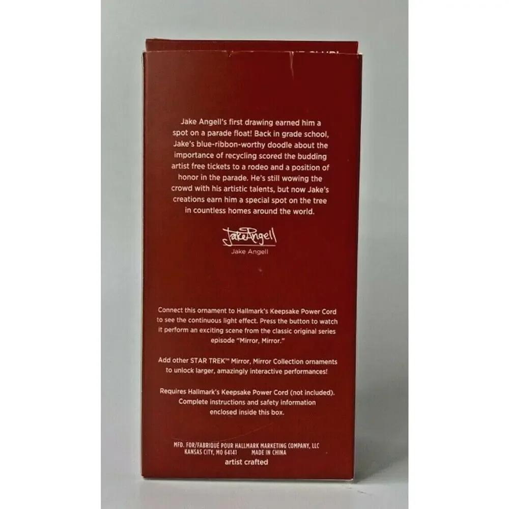 2020 Hallmark Star Trek Captain James T.‎ Kirk Ornament U64/6061